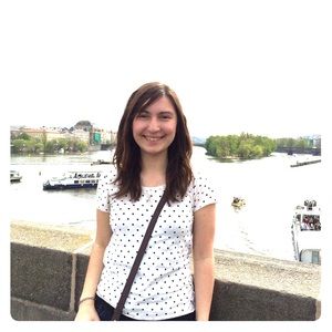 Gap XS Blue Polka Dot T-shirt